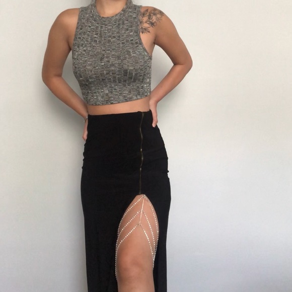 3 layered crystal rhinestone festival leg chain - Picture 4 of 8